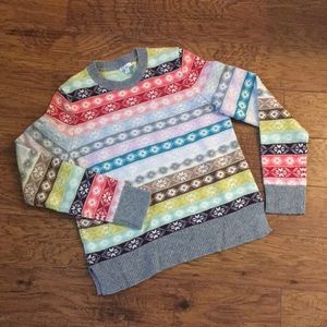 GAP Fair Isle Crewneck Sweater, Womens M
